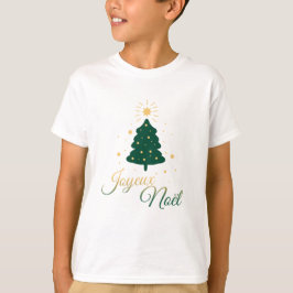 Gouden en groene kerstboom: Festival T-shirt
