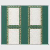 Gouden en groene Matte Wrapping Papier (Vlak)