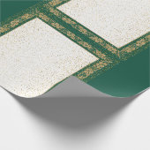 Gouden en groene Matte Wrapping Papier (Hoek)