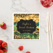 Gouden en Groene Safari Agaat Zoet Zestien Servet (Insitu)