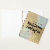 Gouden en iriserende glitter textuur planner (Display)