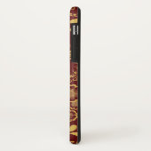 Gouden en kersenrode Victoriaanse bloemenslinger m Case-Mate iPhone Case (Achterkant/links)