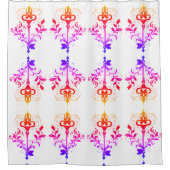 Gouden en kleurrijke toetsen ontwerp douchegordijn (Voorkant)