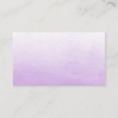 Gouden en Paarse Baby shower Luier Raffle Tickets Informatiekaartje (Achterkant)