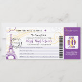 Gouden en Paarse nacht in het schoolprogramma Kaart (Voorkant)