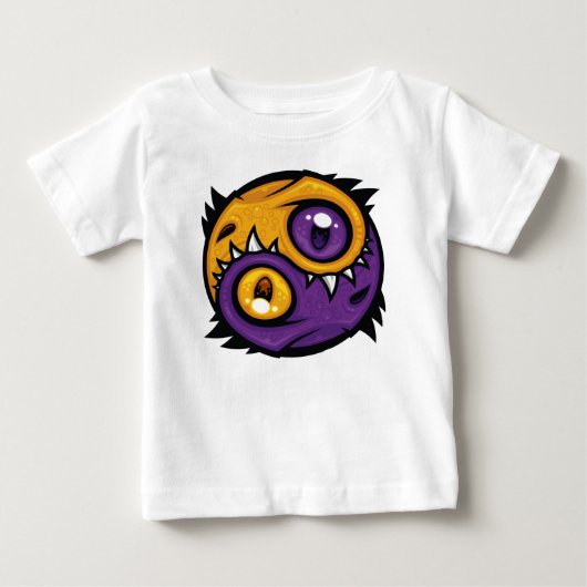 Gouden en Paarse Yin Yang Draken (Voorkant)
