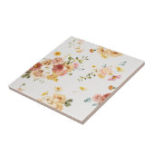 gouden en puistroze keramische Tegel Tegeltje (Zijkant)