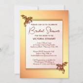 Gouden en Rode Draak Bridal Douche Uitnodiging (Voorkant)