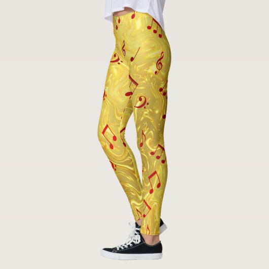 gouden en rode leggings (Links)