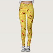 gouden en rode leggings (Voorkant)