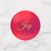 Gouden en Rode Lijst Confetti (Kleine voorkant)