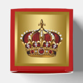 Gouden en Rode Prins Bedankdoosjes (Bovenkant)