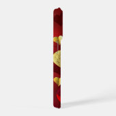Gouden en rode valentijnskaarten iPhone hoesje (Rechterkant)
