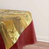Gouden en rode valentijnskaarten tafelkleed (Voorbeeld)