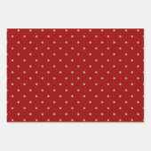 Gouden en Rode Verpakkende Document Vlakke Bladree Inpakpapier Vel (Voorkant 3)