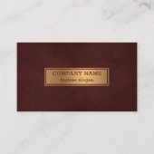 Gouden en Rood Visitekaartje (Voorkant)