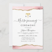 Gouden en roze agaat verpleegster pinning ceremoni kaart (Voorkant)