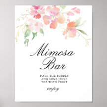 gouden en roze bloemensprookje mimosa bar bord voo