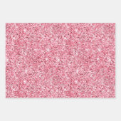 Gouden en Roze Glam Glitter Inpakpapier Vel (Voorkant 3)