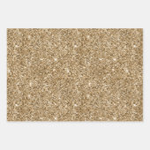 Gouden en Roze Glam Glitter Inpakpapier Vel (Voorkant 2)