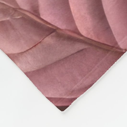 Gouden en Roze Monstera bladeren Design Fleece Deken (Hoek)