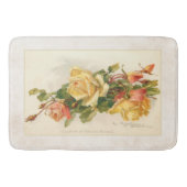 gouden en roze rozen badmat (Voorkant)