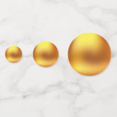 Gouden en roze tafel Confetti (Achterkanten)