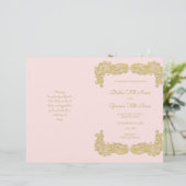  gouden en roze weddenschap (Staand voorkant)