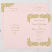  gouden en roze weddenschap (Voorkant / Achterkant)