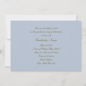 Gouden en Sky-Blue Man Silhouette 2025 Kaart (Achterkant)