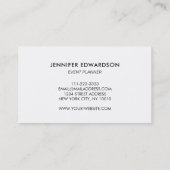 Gouden en turkooisegels, minerale professional visitekaartje (Achterkant)