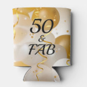 Gouden en Witte Ballonnen 50 & FAB Blikjeskoeler (Achterkant)