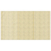 Gouden en witte chique strepen tafelkleed (Voorkant (Horizontaal))