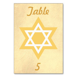 Gouden en witte davidster kaart