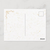 Gouden en Witte Elegant Briefkaart (Achterkant)