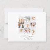 Gouden en witte kerstkaart (Voorkant)