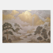 Gouden en Witte Koi Vis Japans inpakpapier (Voorkant 3)