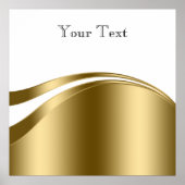 Gouden en witte lijnen poster (Voorkant)