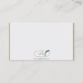 Gouden en Witte Marabou Feather Wedding Place Card Plaatskaartje (Achterkant)