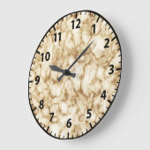 Gouden en Witte Marmer Graniet Moderne Wandklok (Hoek)
