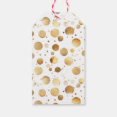 Gouden en Witte Parels en Prosecco Bruidsontbijt Cadeaulabel (Achterkant)