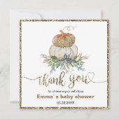 Gouden en witte pompoenen Herfst dank u (Voorkant)