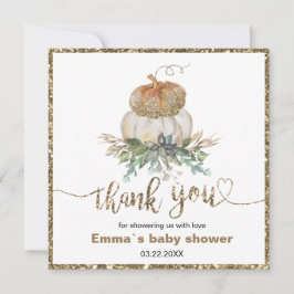 Gouden en witte pompoenen Herfst dank u