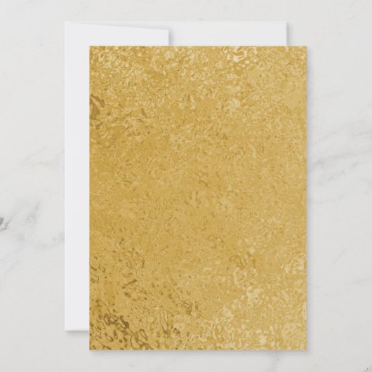 Gouden en Witte Script Iftar-feestuitnodiging Kaart (Achterkant)