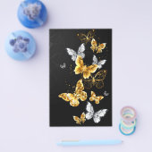 Gouden en witte vlinders flyer (Enkel)