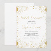 Gouden en witte zon & sterren hemels Vrijgezellenf Kaart (Voorkant / Achterkant)