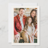 Gouden en zachte kerstbomen en sterren Foto Feestdagenkaart (Achterkant)