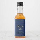 Gouden en zeemachtjes 50 jaar, 50e verjaardag likeurfles etiket (Voorkant)