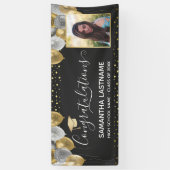Gouden en Zilveren Ballonnen Afstuderen 2022 Banne Spandoek (Verticaal)