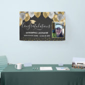 Gouden en Zilveren Ballonnen Afstuderen Banner (Beurs)
